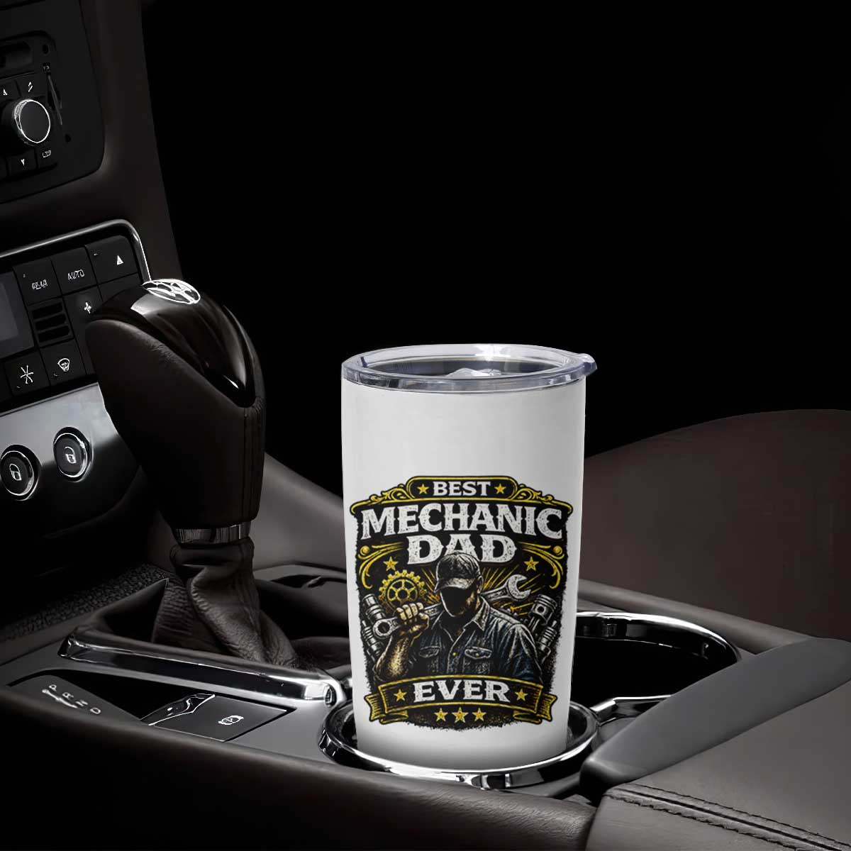 Best Mechanic Dad Ever Tumbler Cup Auto Repair Fathers Day Graphic TS12 Print Your Wear