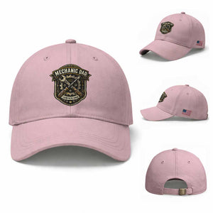Mechanic Dad Legend In The Garage Baseball Cap Funny Auto Repair Fathers Day Gift TS12 Baseball Cap Universal Fit Light Pink Print Your Wear