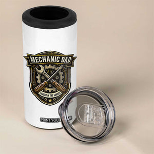 Mechanic Dad Legend In The Garage 4 in 1 Can Cooler Tumbler Funny Auto Repair Fathers Day Gift TS12 Print Your Wear