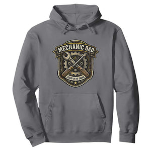 Mechanic Dad Legend In The Garage Hoodie Funny Auto Repair Fathers Day Gift TS12 Charcoal Print Your Wear