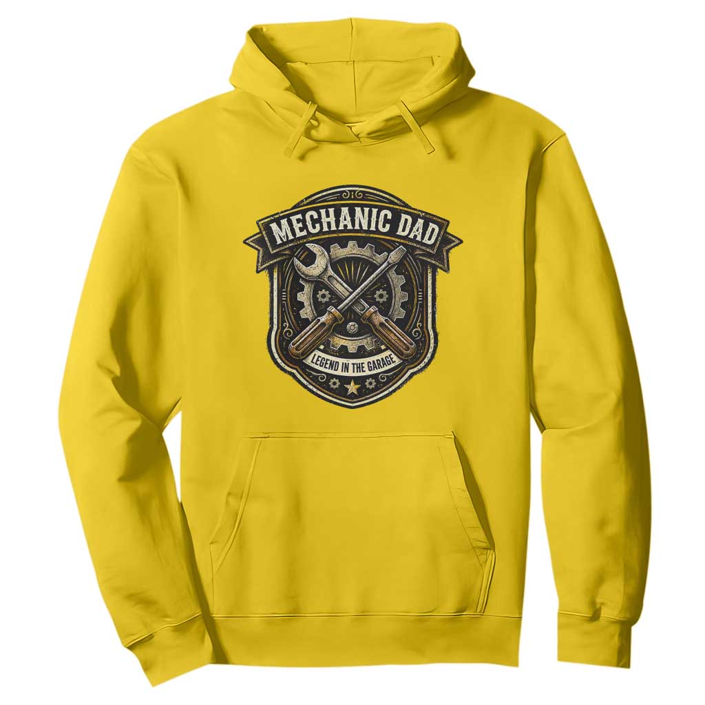 Mechanic Dad Legend In The Garage Hoodie Funny Auto Repair Fathers Day Gift TS12 Daisy Print Your Wear
