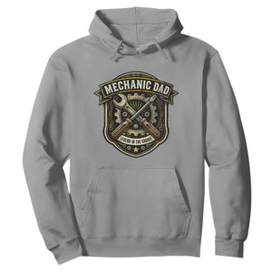 Mechanic Dad Legend In The Garage Hoodie Funny Auto Repair Fathers Day Gift TS12 Sport Gray Print Your Wear