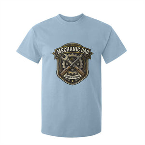 Mechanic Dad Legend In The Garage T Shirt For Kid Funny Auto Repair Fathers Day Gift TS12 Light Blue Print Your Wear