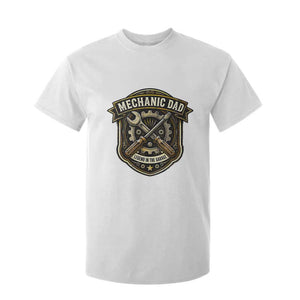 Mechanic Dad Legend In The Garage T Shirt For Kid Funny Auto Repair Fathers Day Gift TS12 White Print Your Wear