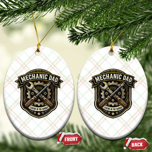 Mechanic Dad Legend In The Garage Ceramic Ornament Funny Auto Repair Fathers Day Gift TS12 Print Your Wear