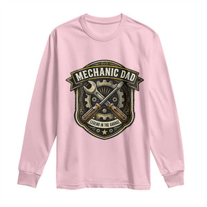 Mechanic Dad Legend In The Garage Long Sleeve Shirt Funny Auto Repair Fathers Day Gift TS12 Light Pink Print Your Wear