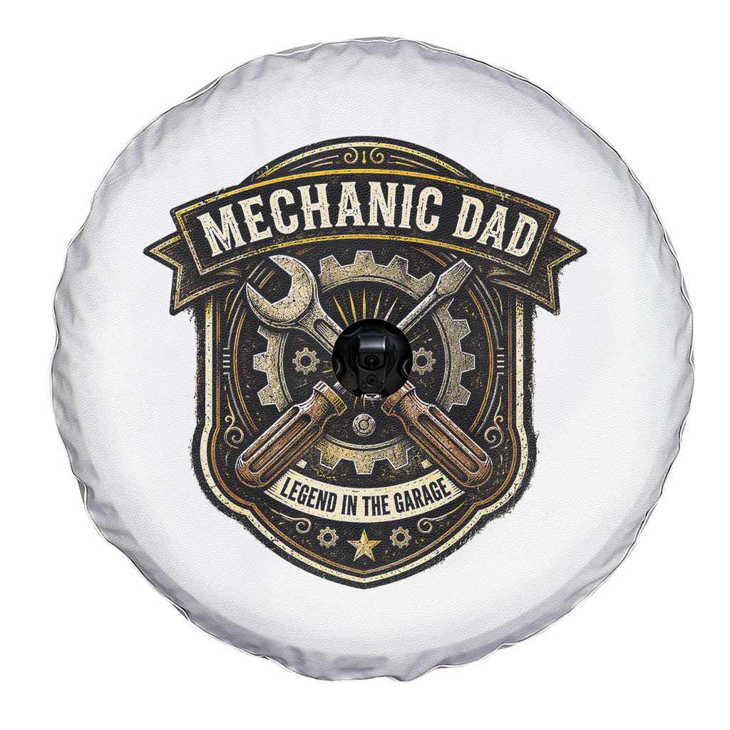 Mechanic Dad Legend In The Garage Spare Tire Cover Funny Auto Repair Fathers Day Gift TS12 Print Your Wear