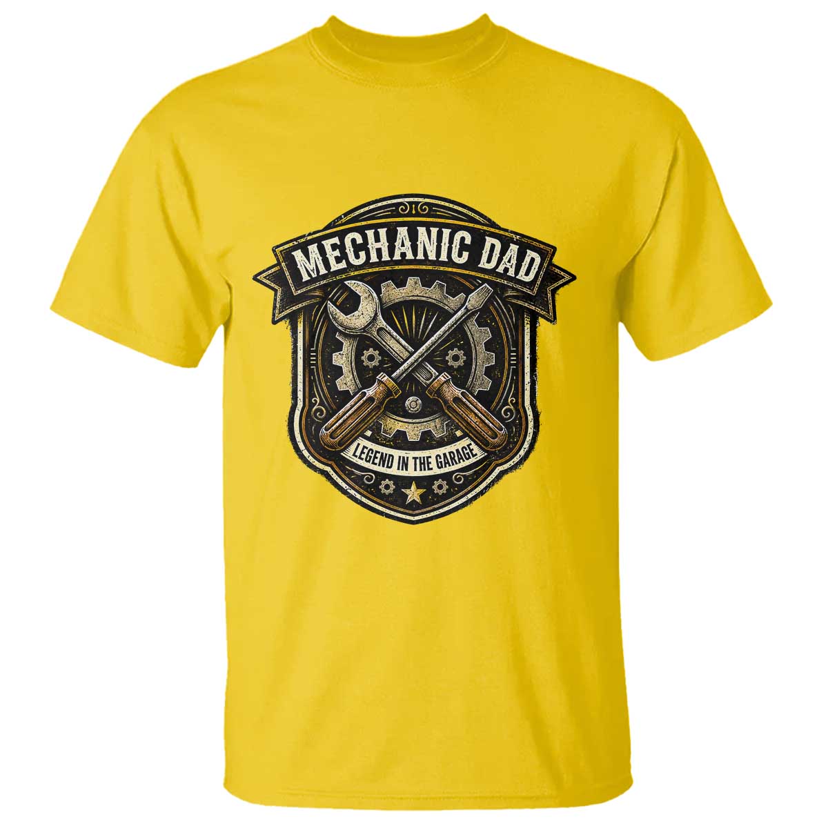 Mechanic Dad Legend In The Garage T Shirt Funny Auto Repair Fathers Day Gift TS12 Daisy Print Your Wear