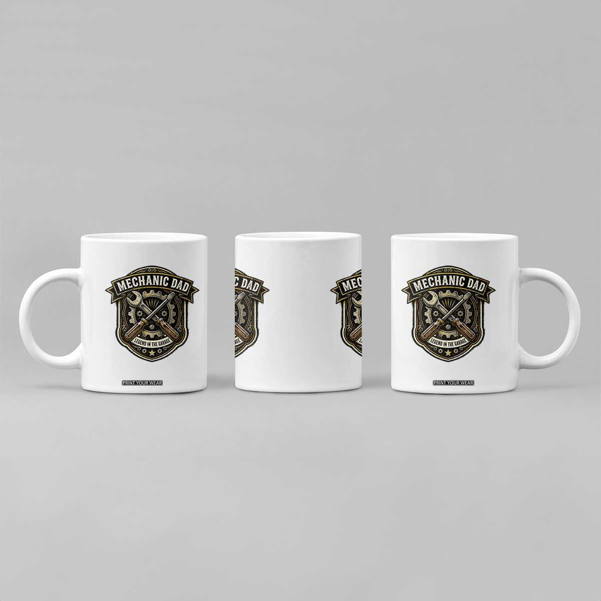 Mechanic Dad Legend In The Garage Coffee Mug Funny Auto Repair Fathers Day Gift TS12 Print Your Wear