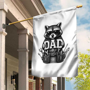 Funny Raccoon Dad Mechanic Garden Flag Trash Panda Fathers Day Gift TS12 Print Your Wear