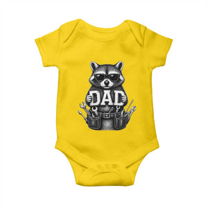 Funny Raccoon Dad Mechanic Baby Onesie Trash Panda Fathers Day Gift TS12 Daisy Print Your Wear