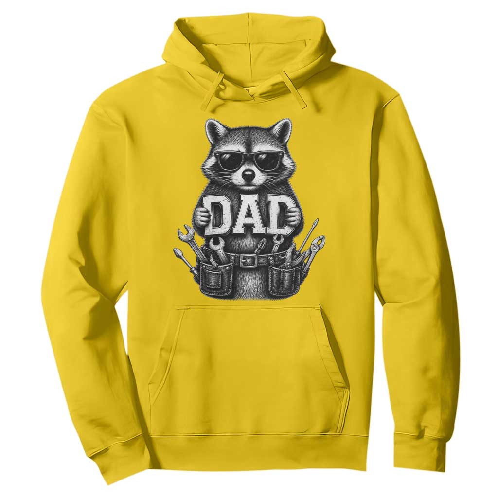 Funny Raccoon Dad Mechanic Hoodie Trash Panda Fathers Day Gift TS12 Daisy Print Your Wear