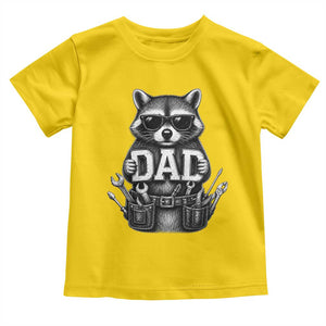 Funny Raccoon Dad Mechanic Toddler T Shirt Trash Panda Fathers Day Gift TS12 Daisy Print Your Wear