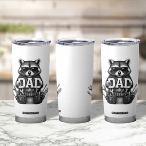 Funny Raccoon Dad Mechanic Tumbler Cup Trash Panda Fathers Day Gift TS12 Print Your Wear