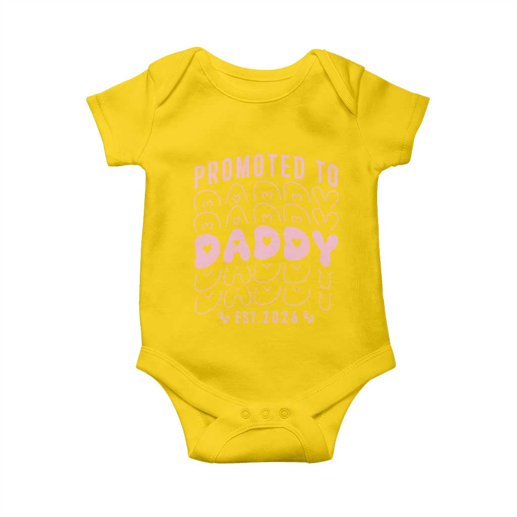 Promoted To Daddy 2026 New Girl Dad Baby Onesie First Time Fathers Day Gift TS12 Daisy Print Your Wear