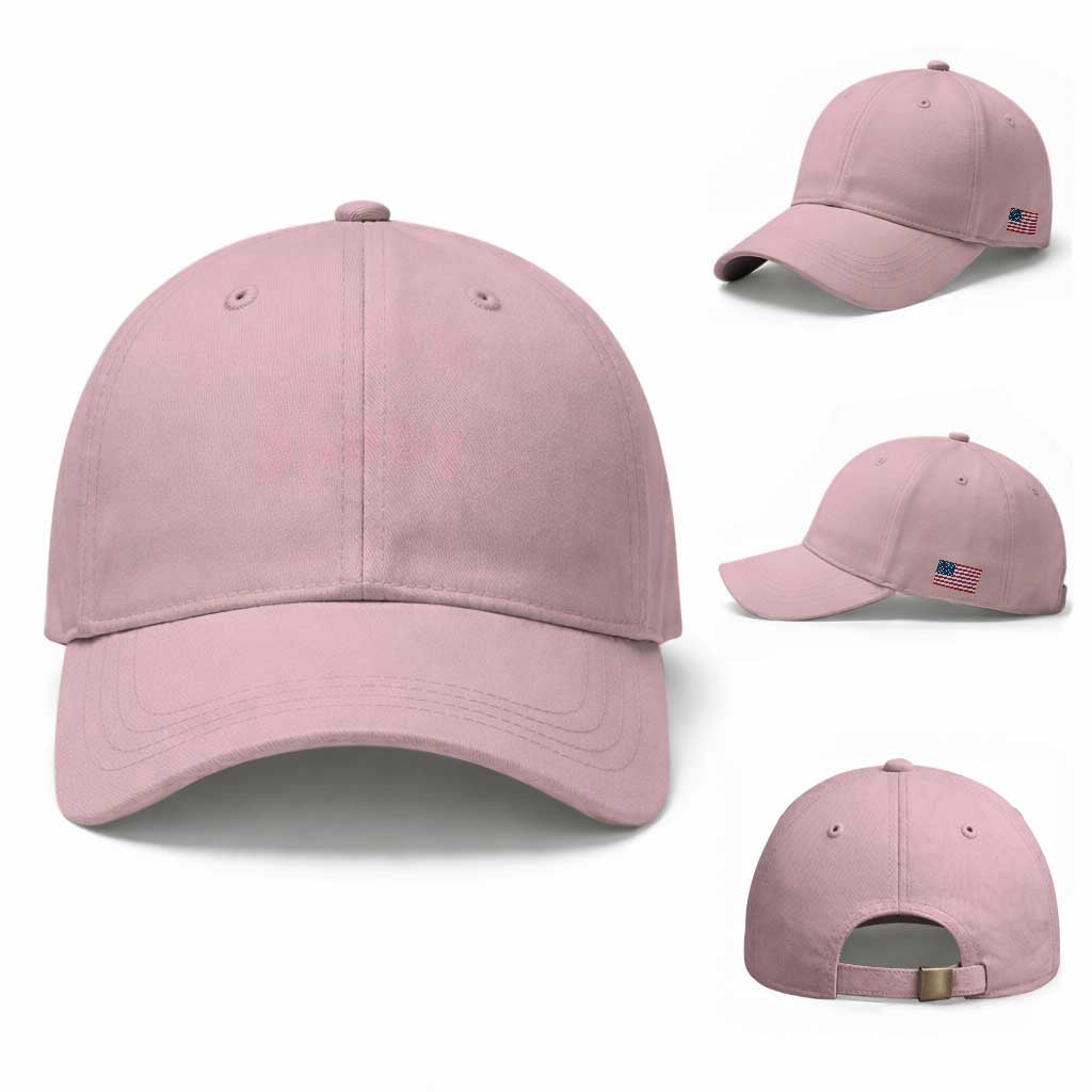 Promoted To Daddy 2026 New Girl Dad Baseball Cap First Time Fathers Day Gift TS12 Baseball Cap Universal Fit Light Pink Print Your Wear
