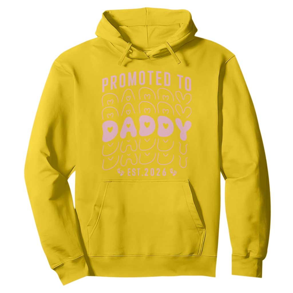 Promoted To Daddy 2026 New Girl Dad Hoodie First Time Fathers Day Gift TS12 Daisy Print Your Wear