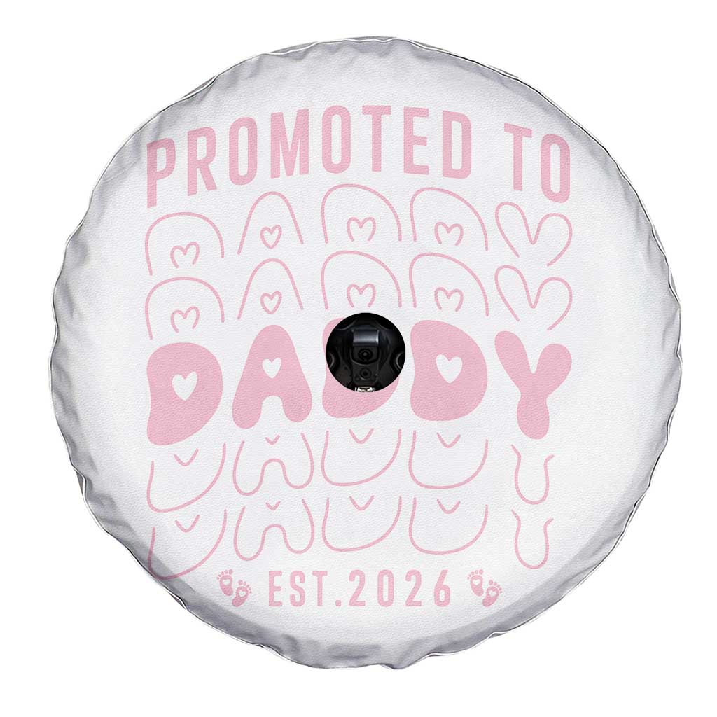 Promoted To Daddy 2026 New Girl Dad Spare Tire Cover First Time Fathers Day Gift TS12 Print Your Wear