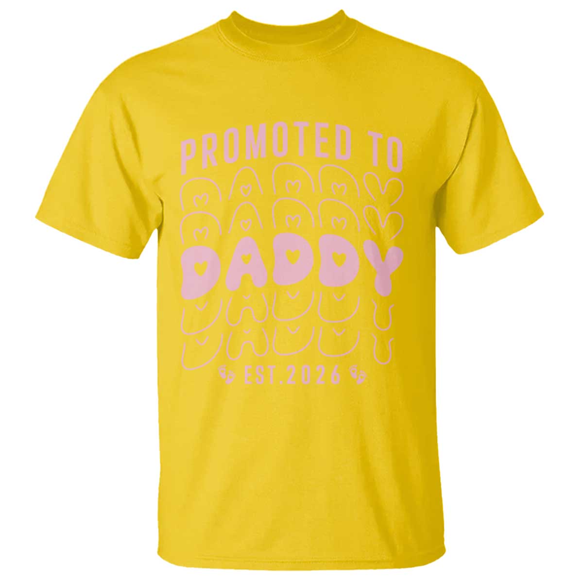 Promoted To Daddy 2026 New Girl Dad T Shirt First Time Fathers Day Gift TS12 Daisy Print Your Wear
