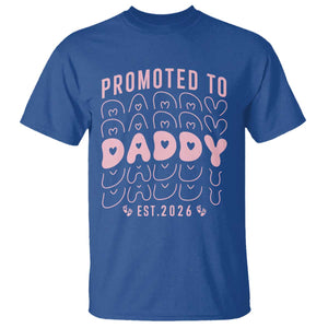 Promoted To Daddy 2026 New Girl Dad T Shirt First Time Fathers Day Gift TS12 Royal Blue Print Your Wear