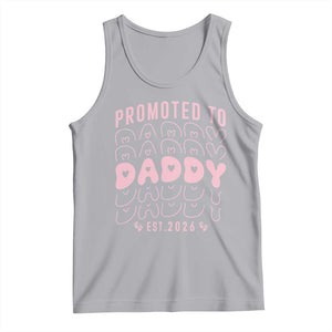 Promoted To Daddy 2026 New Girl Dad Tank Top First Time Fathers Day Gift TS12 Athletic Heather Print Your Wear