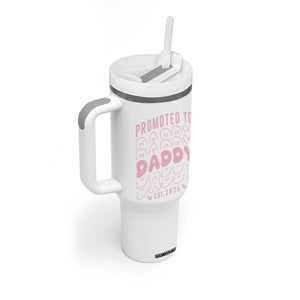 Promoted To Daddy 2026 New Girl Dad Tumbler With Handle First Time Fathers Day Gift TS12 Print Your Wear