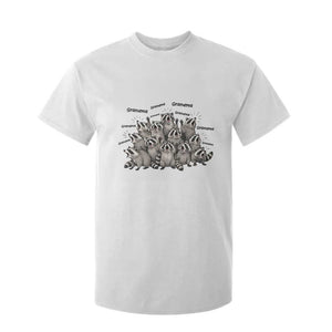 Funny Raccoon Grandma T Shirt For Kid Grandmother Chaos Trash Panda TS12 White Print Your Wear