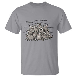 Funny Raccoon Grandma T Shirt Grandmother Chaos Trash Panda TS12 Sport Gray Print Your Wear