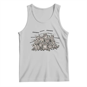 Funny Raccoon Grandma Tank Top Grandmother Chaos Trash Panda TS12 Ash Print Your Wear