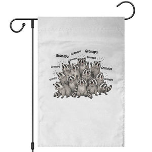 Funny Raccoon Grandpa Garden Flag Chaos Coordinator Grandpa Life Graphic TS12 White Print Your Wear