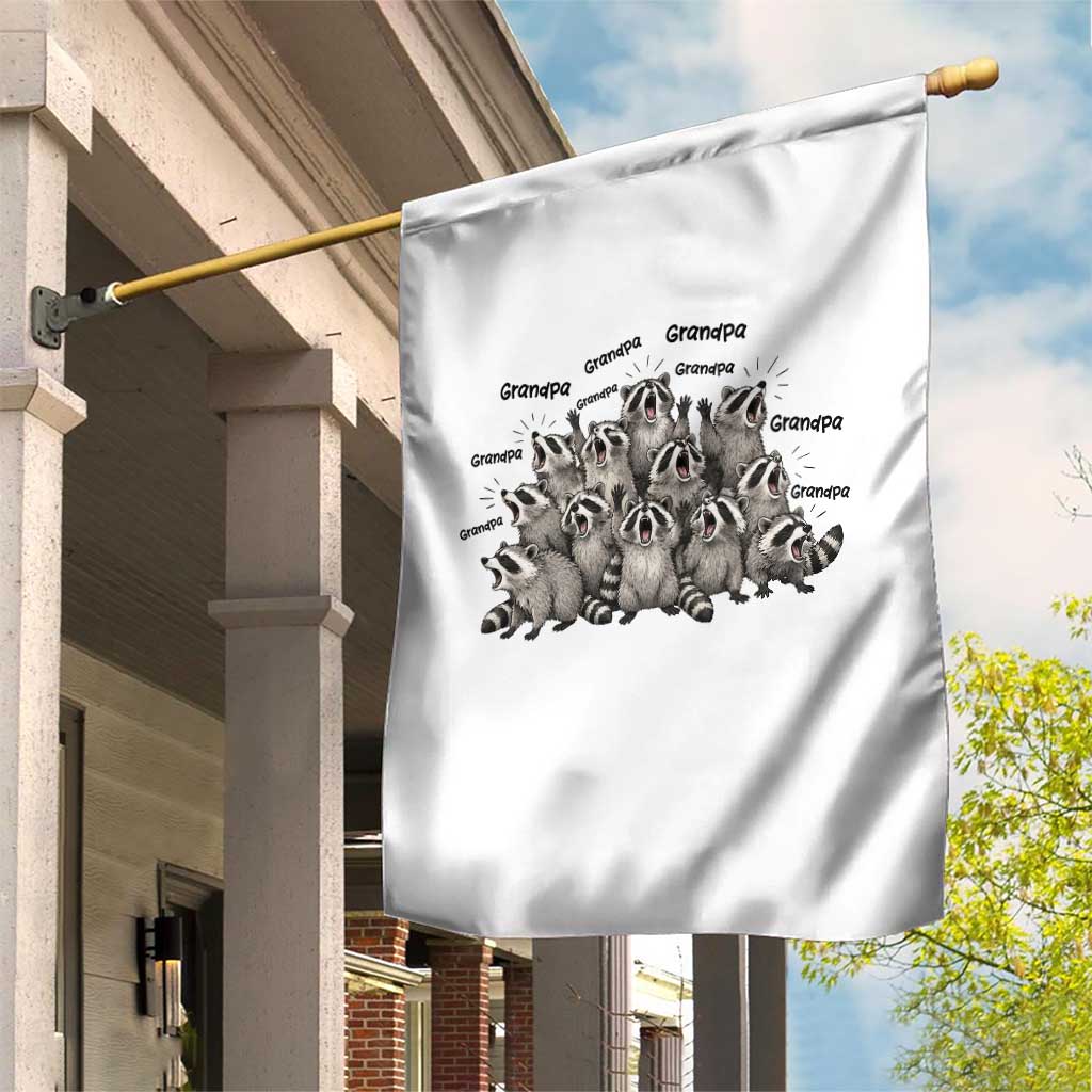 Funny Raccoon Grandpa Garden Flag Chaos Coordinator Grandpa Life Graphic TS12 Print Your Wear