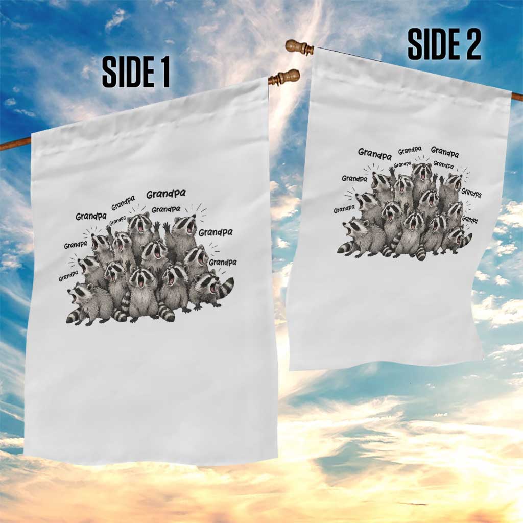 Funny Raccoon Grandpa Garden Flag Chaos Coordinator Grandpa Life Graphic TS12 Print Your Wear