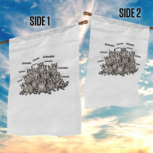 Funny Raccoon Grandpa Garden Flag Chaos Coordinator Grandpa Life Graphic TS12 Print Your Wear