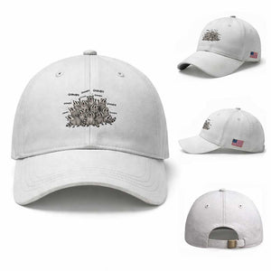 Funny Raccoon Grandpa Baseball Cap Chaos Coordinator Grandpa Life Graphic TS12 Baseball Cap Universal Fit White Print Your Wear