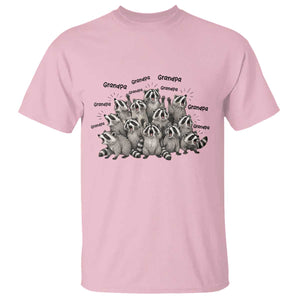 Funny Raccoon Grandpa T Shirt Chaos Coordinator Grandpa Life Graphic TS12 Light Pink Print Your Wear