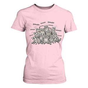 Funny Raccoon Grandpa T Shirt For Women Chaos Coordinator Grandpa Life Graphic TS12 Light Pink Print Your Wear