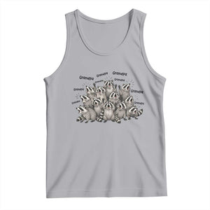 Funny Raccoon Grandpa Tank Top Chaos Coordinator Grandpa Life Graphic TS12 Athletic Heather Print Your Wear