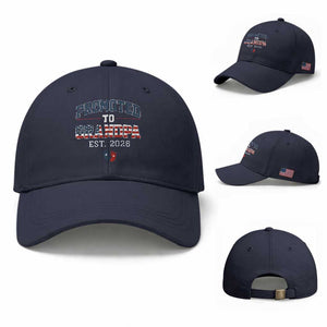 Patriotic Promoted To Grandpa Est 2026 Baseball Cap US Flag New Father Gift