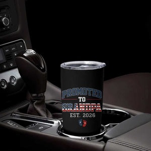 Patriotic Promoted To Grandpa Est 2026 Tumbler Cup US Flag New Father Gift TS12 Print Your Wear