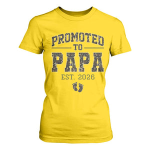 Promoted To Dad Est 2026 Camo T Shirt For Women Hunting Style New Dad Gift Graphic TS12 Daisy Print Your Wear