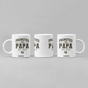 Promoted To Dad Est 2026 Camo Coffee Mug Hunting Style New Dad Gift Graphic TS12 Print Your Wear