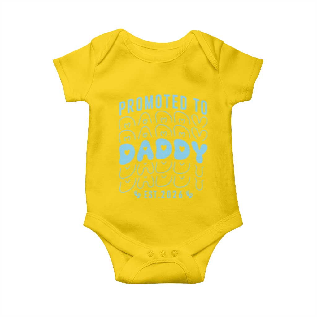 Promoted To Daddy 2026 New Boy Dad Baby Onesie First Time Fathers Day Gift TS12 Daisy Print Your Wear