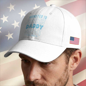 Promoted To Daddy 2026 New Boy Dad Baseball Cap First Time Fathers Day Gift TS12 Print Your Wear