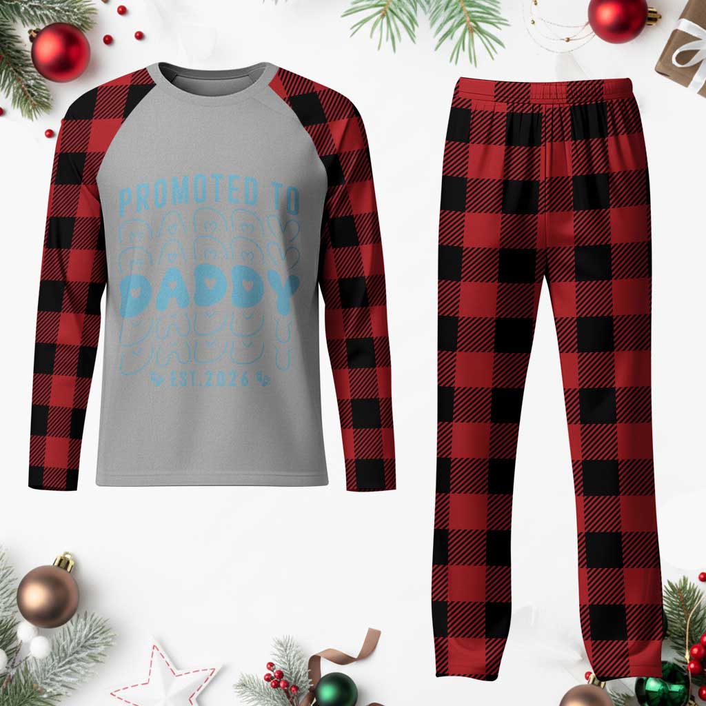 Promoted To Daddy 2026 New Boy Dad Plaid Pajama Set First Time Fathers Day Gift TS12 Buffalo Plaid Print Your Wear