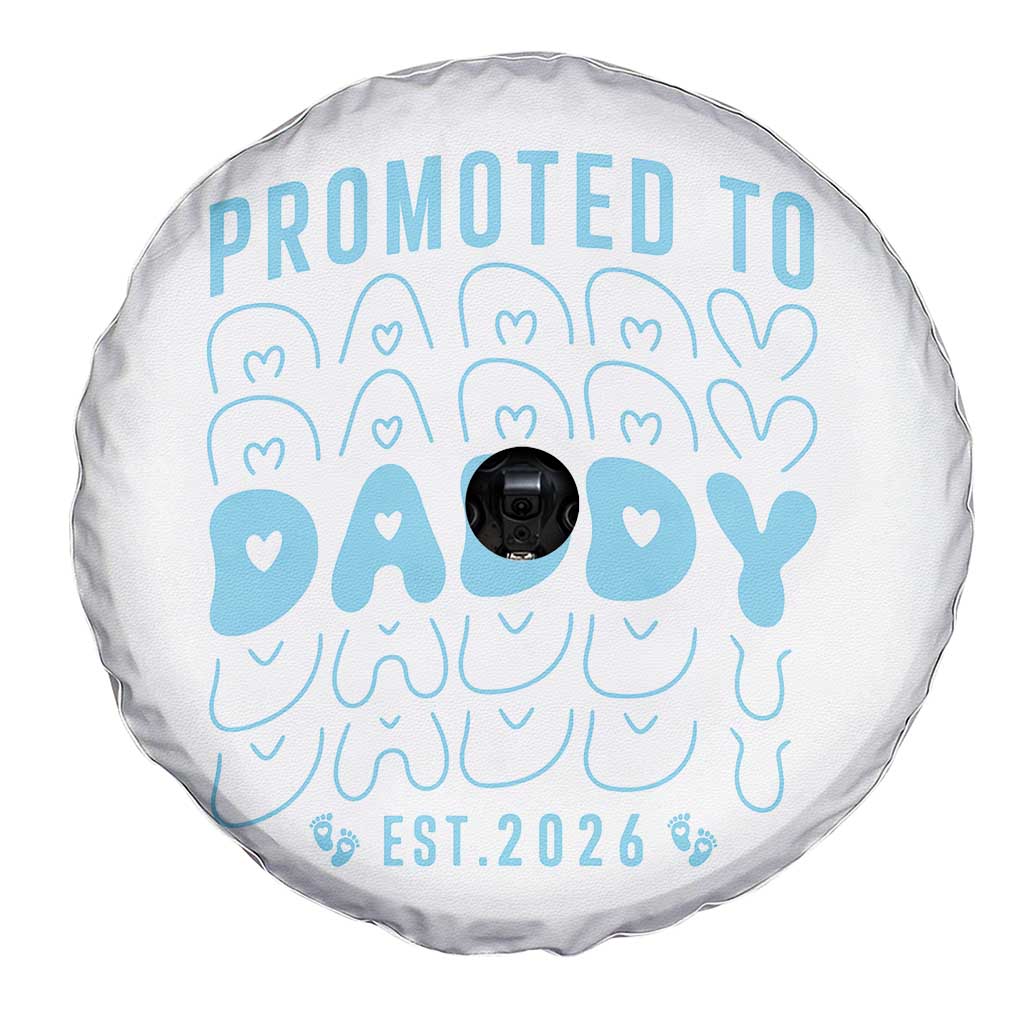 Promoted To Daddy 2026 New Boy Dad Spare Tire Cover First Time Fathers Day Gift TS12 Print Your Wear