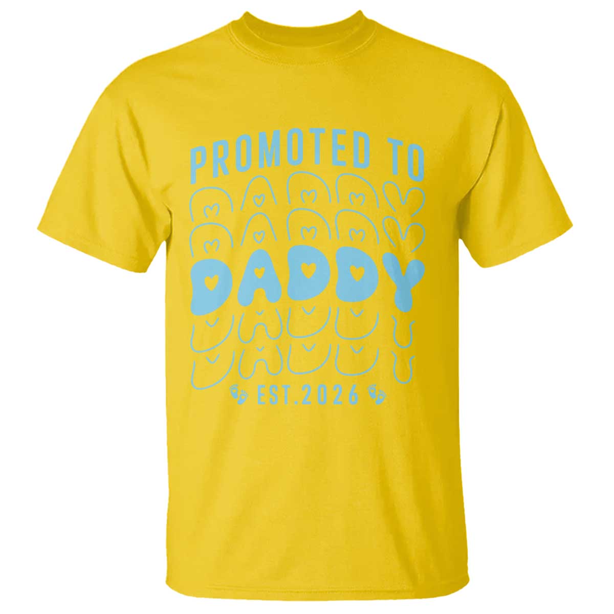 Promoted To Daddy 2026 New Boy Dad T Shirt First Time Fathers Day Gift TS12 Daisy Print Your Wear