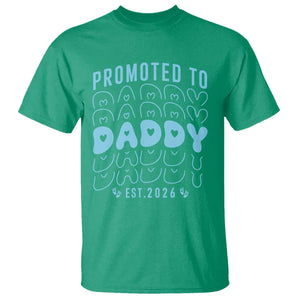 Promoted To Daddy 2026 New Boy Dad T Shirt First Time Fathers Day Gift TS12 Irish Green Print Your Wear