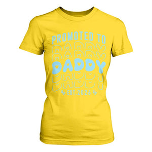 Promoted To Daddy 2026 New Boy Dad T Shirt For Women First Time Fathers Day Gift TS12 Daisy Print Your Wear