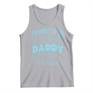 Promoted To Daddy 2026 New Boy Dad Tank Top First Time Fathers Day Gift TS12 Athletic Heather Print Your Wear