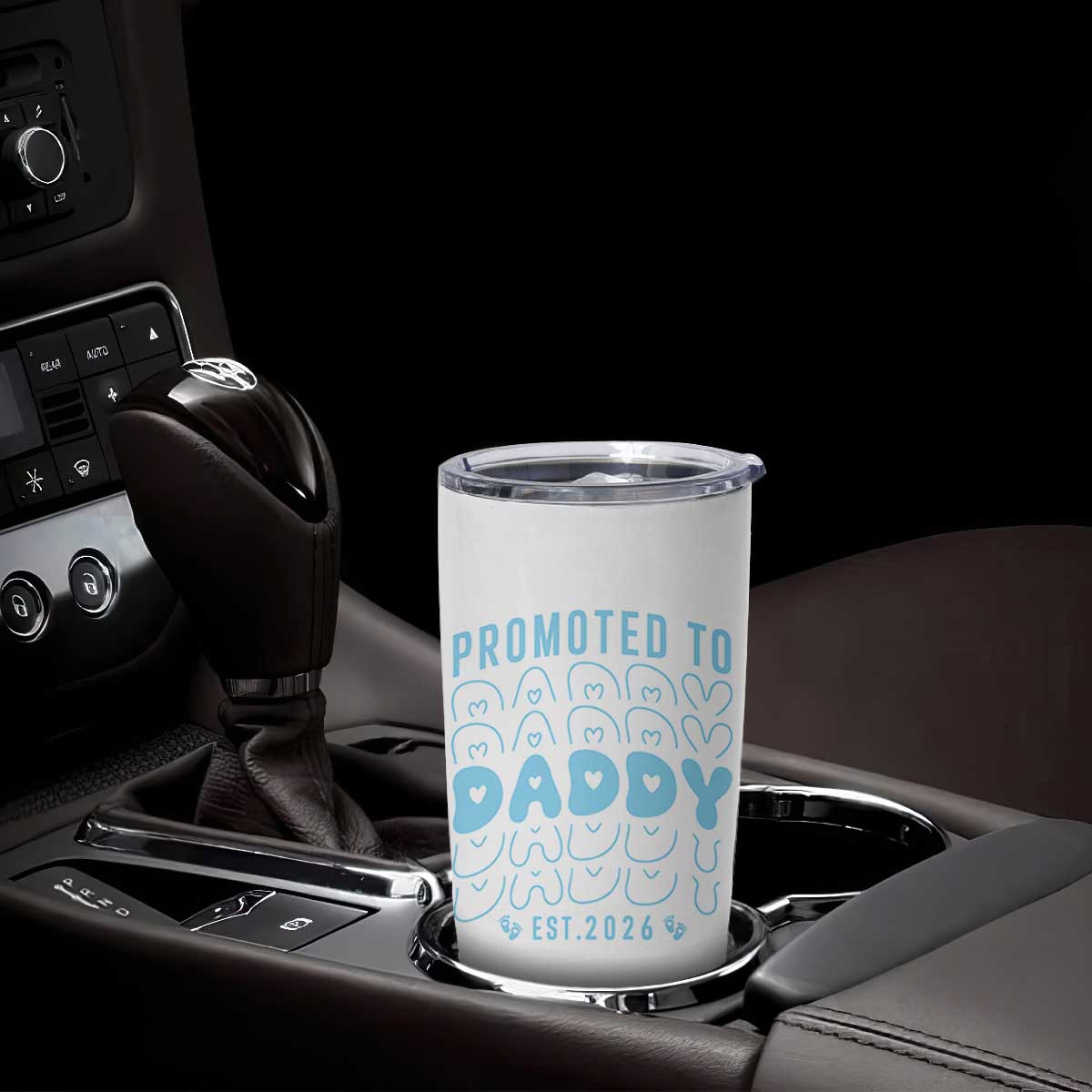 Promoted To Daddy 2026 New Boy Dad Tumbler Cup First Time Fathers Day Gift TS12 Print Your Wear